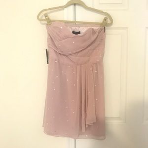 💓 EXPRESS Strapless Chiffon Wrap Dress